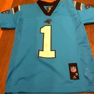 NFL team Carolina Panthers Cam Newton 1 jersey youth small